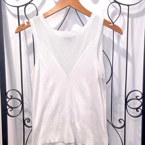Express white knit top